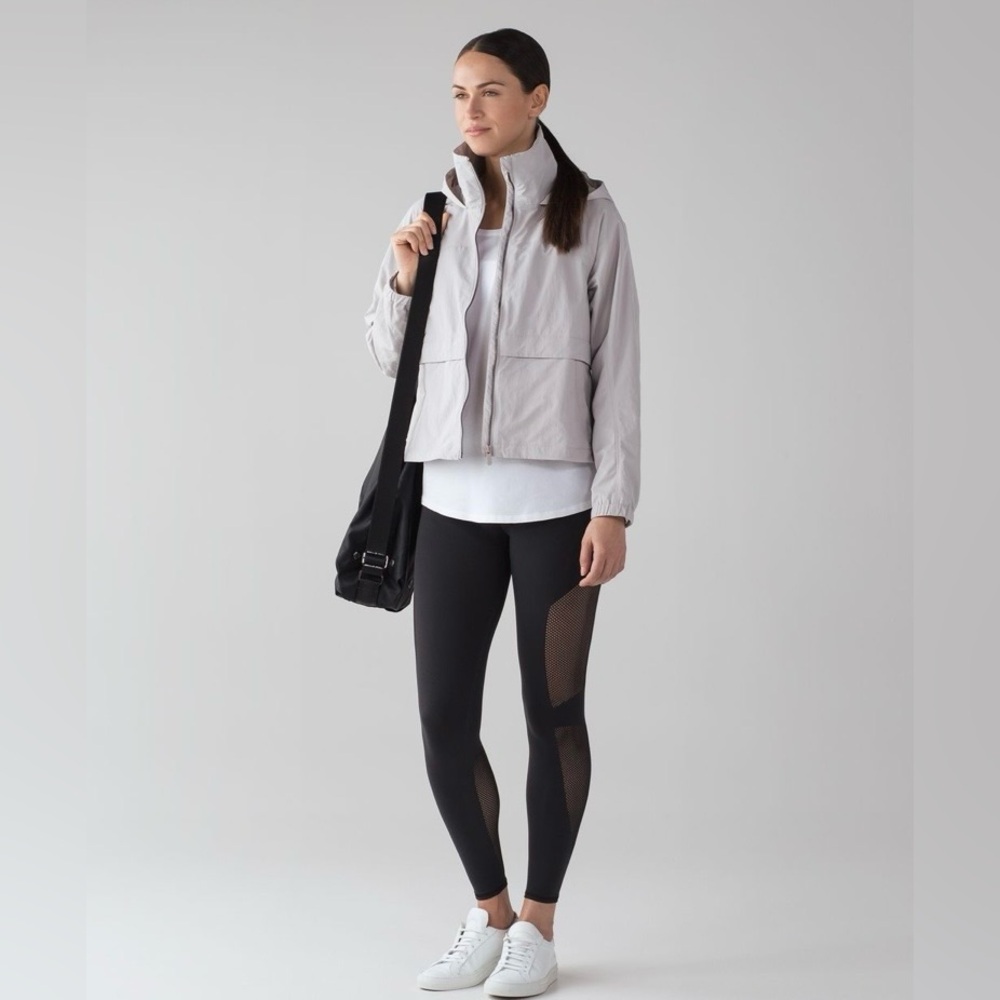 lululemon athletica Light Gray Bomber Jacket